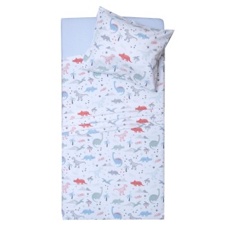 Σεντόνια Σετ Κούνιας 115x165 Viopros 2641 Φανέλλα Λευκό